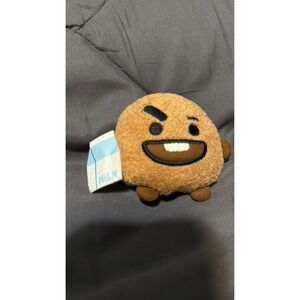 BT21 SHOOKY Mini Plush – Official LINE FRIENDS x BTS Character Toy (Milk Version